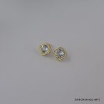 18KGP SYN CRYSTAL EARRINGS