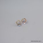 ROSE GOLD PLATED SYN CRYSTAL EARRINGS