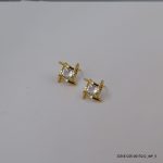 18KGP SYN CRYSTAL EARRINGS