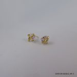 18KGP SYN CRYSTAL EARRINGS