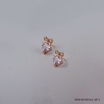 ROSE GOLD PLATED CRYSTAL EARRINGS