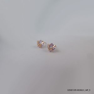 ROSE GOLD PLATED CRYSTAL EARRINGS