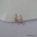 ROSE GOLD PLATED DANGLING EARRINGS