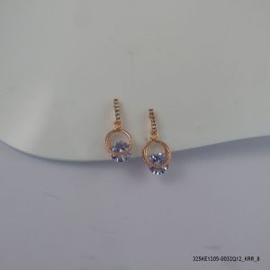 ROSE GOLD PLATED DANGLING EARRINGS