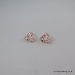 ROSE GOLD PLATED CRYSTAL EARRINGS