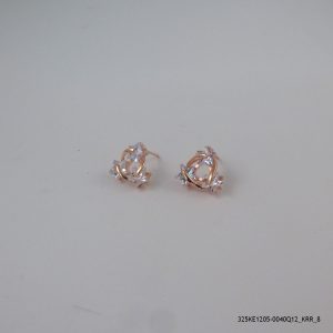 ROSE GOLD PLATED CRYSTAL EARRINGS