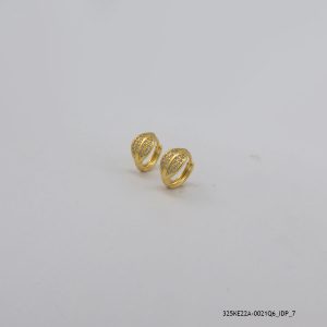 24KGP Crystal Hoops