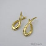 18KGP Polished U Hoops