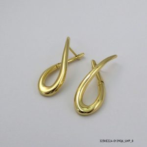 18KGP Polished U Hoops