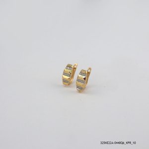 2Color Crystal U Hoops