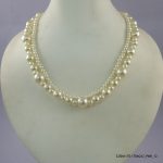 SILVER PLATED BEADED NECKLACE
