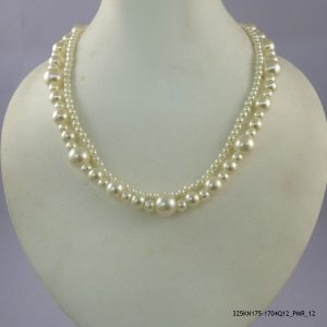 SILVER PLATED BEADED NECKLACE