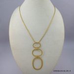 18KGP 3 STEP LONG NECKLACE