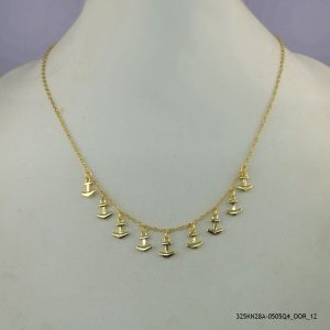 14KGP ANCHOR NECKLACE