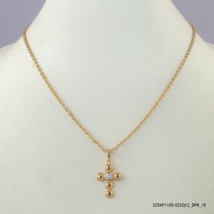 18KGP Cross Necklace