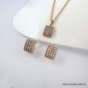 18KGP 2Color Crystal Set