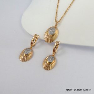 18KGP 2Color Luxury Crystal Set