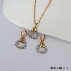 18KGP Elegant Crystal Set