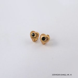 18KGP MONTANA CRYSTAL HEART HOOPS