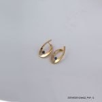 18KGP MONTANA CRYSTAL HOOPS