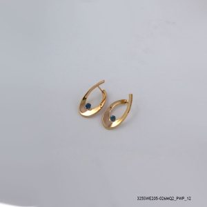 18KGP MONTANA CRYSTAL HOOPS