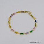 18KGP MULTI COLOR CRY BRACELET
