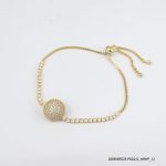 14KGP ZIPLOCK BALL BRACELET