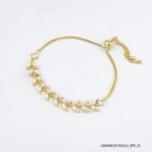 14KGP BEADED ZIPLOCK BRACELET