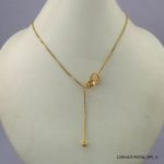 14KGP CHARMS STEEL NECKLACE