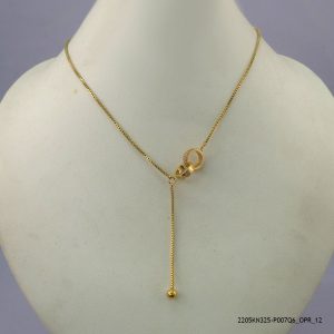 14KGP CHARMS STEEL NECKLACE