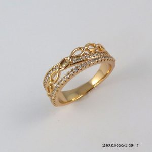 18KGP RETRO CZ RING