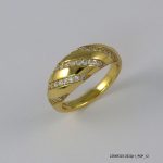 14KGP SYN CRYSTAL BAND