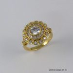 14KGP ANTIQUE CZ RING