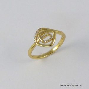 14KGP SYN CRYSTAL RING