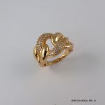 18KGP SYN CZ CURB RING