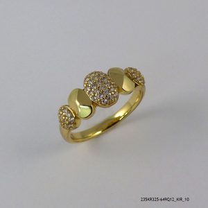 14KGP SYN CRYSTAL RING