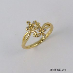 14KGP SYN CRYSTAL RING