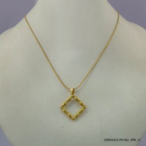 18KGP EURO STEEL NECKLACE