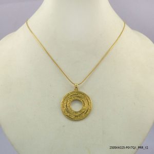 14KGP EURO STEEL NECKLACE