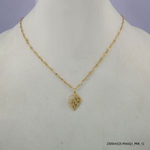 18KGP ELEGANT STEEL NECKLACE