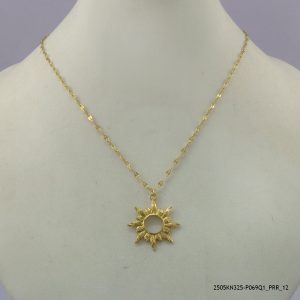 14KGP ELEGANT STEEL NECKLACE