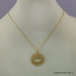 14KGP ELEGANT STEEL NECKLACE