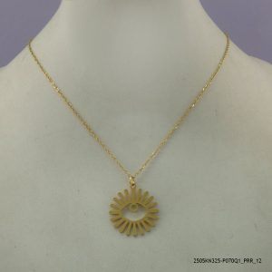 14KGP ELEGANT STEEL NECKLACE