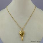 14KGP ELEGANT STEEL NECKLACE