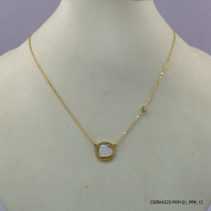 14KGP HEART STEEL NECKLACE