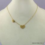 14KGP HEART STEEL NECKLACE