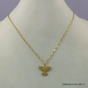 14KGP ELEGANT STEEL NECKLACE