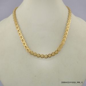14KGP SG STEEL NECKLACE