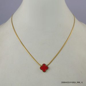 14KGP ELEGANT STEEL NECKLACE