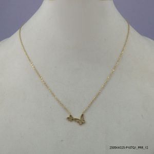 14KGP DELICATE STEEL NECKLACE